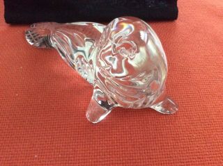 Vintage Waterford Crystal Seal Sculpture / Paper Weight Figurine