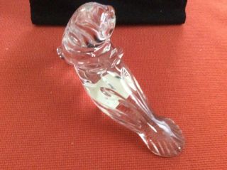 VINTAGE Waterford Crystal Seal Sculpture / Paper Weight Figurine 2