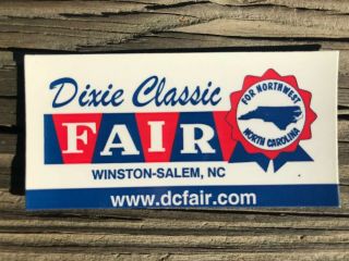Defunct - Dixie Classic Fair W - S,  North Carolina Souvenir Refrigerator Magnet