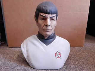 Vtg 1979 Grenadier Spirits Co.  Star Trek Mr.  Spock Bust Statue Booze Decanter (a