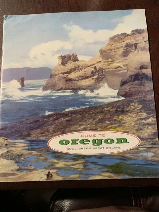 Vintage Oregon Travel Brochure Pacific Coast - 1950’s
