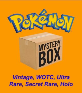 Pokemon Mystery Box (rare,  Holo,  Ultra Rare,  Vintage,  Wotc,  Secret Rare)