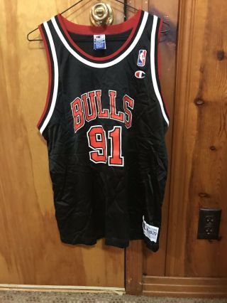 Vintage Youth Xl 18 - 20 Champion Chicago Bulls Dennis Rodman Jersey
