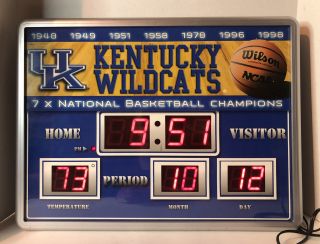 Vtg Kentucky Wildcats Scoreboard Clock