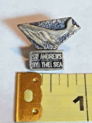 Vintage Whale St Andrews By The Sea Brunswick Canada Souvenir Pin Ships