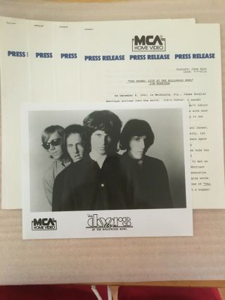 Jim Morrison,  The Doors,  Vintage Press Kit Photo & Bios