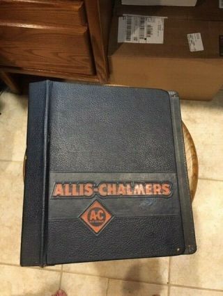 Allis - Chalmers,  Three Ring Binder,  Vintage Folder