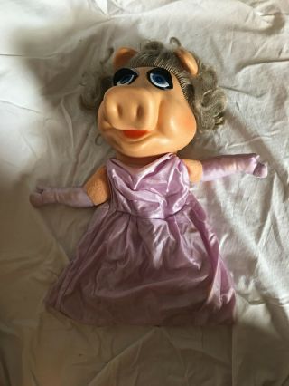 1978 Vintage Miss Piggy The Muppets 16 " Hand Puppet Jim Henson Fisher Price 855