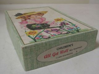 Vintage 1950s CHILDREN ' S GET WELL GREETING CARDS ALL (16) 2