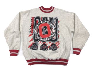 Vintage 90s Ohio State Buckeyes Osu Big Spell Out Logo Size L