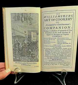 Vintage 1942 Hardcover " The Williamsburg Art Of Cookery " Cookbook 3rd Edition