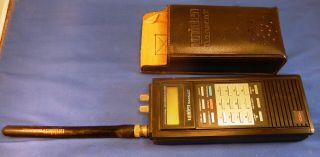 Uniden Bearcat Bc - 100xl Vintage Portable Scanner W/range Antenna & Case