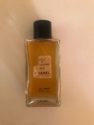 Vintage Chanel No 5 Eau De Cologne 4 Oz 120ml Splash Perfume 40 Full