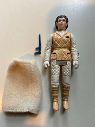 Star Wars Esb Princess Leia (hoth) 1980 Vintage Kenner Complete Weapon And Coat