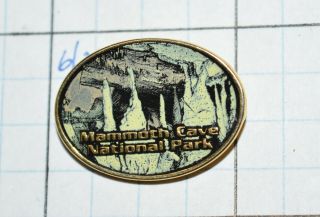 Mammoth Cave National Park Kentucky Souvenir 1 " Vintage Lapel Pin