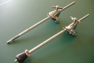 Vintage Ludwig Rockers 13 1/2 " Bass Drum Spurs With Mounts & Hardware Lqqk