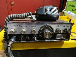 Vintage Sears Ssb Cb Transceiver Radio 23 Channel Citizens Band Two Way Model 40