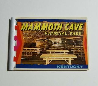 Mammoth Cave National Park Kentucky Souvenir Booklet / Postcard Mini Views Book