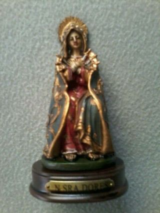 Vintage Our Lady Of Sorrows Priests Altar Chamber Table Statue Figurine