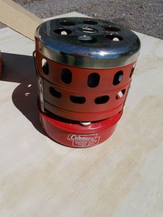 Vintage Red Coleman Quick - Lite Catalytic Heater Model 518b Made In Canada 1 - 77