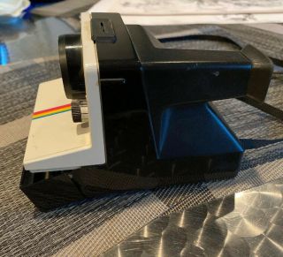 Vintage Polaroid SX 70 One Step Land Camera With Rainbow Stripe 2