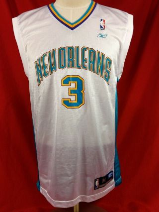 Vintage Chris Paul Orleans Hornets Reebok Basketball Jersey Size M Medium