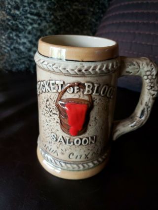 Vintage Neveda Bucket Of Blood Saloon Mug