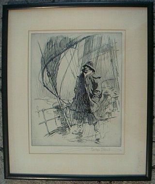 Vintage Gordon Grant Signed Maritime Limited Edition Lithograph - The First Mate