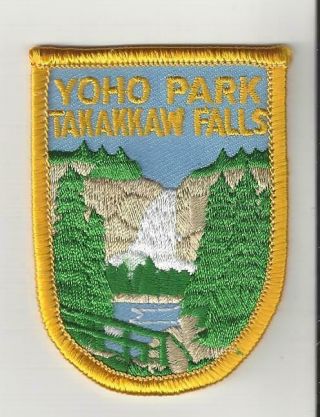 Takakkaw Falls Yoho National Park Souvenir British Columbia Canada Patch