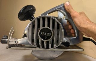 Vintage 1 - 3/4 Hp Sears Craftsman 7 " Aluminum Circular Saw Metal