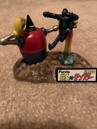 Vintage Japanese Toy Furuta Tetsujin 28 Battling Monster Gigantor Pvc Figure