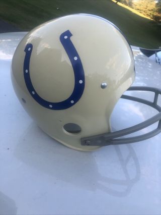 Vintage 1980 Rawlings Hnfl - N White Baltimore Colts Football Helmet Small Usa