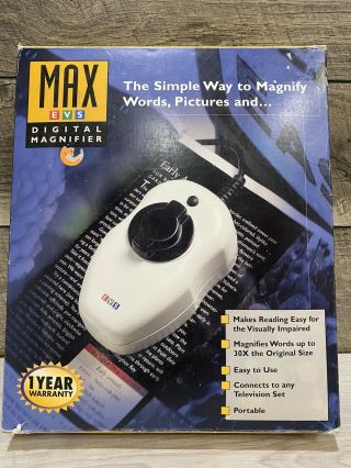 Vintage Max Evs Digital Magnifier Color 16x - 28x Portable