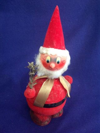 Old Vintage German Made Bobble Head Santa Clause Paper MÂchÉ Candy Container
