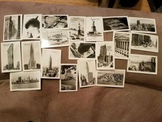 Miniature Photographs Of Statue Of Liberty & York City 1940 