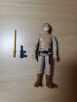 Star Wars Vintage 1980 Luke Skywalker Bespin Figure With Lightsaber And Blaster