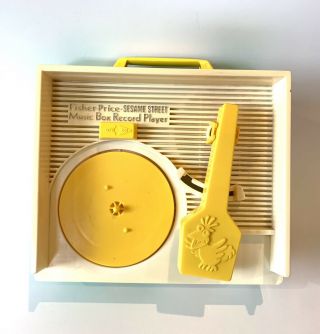 Vintage Fisher Price Sesame Street Record Player,  1984.  Includes All 5 Records