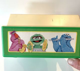 Vintage Fisher Price SESAME STREET Record Player,  1984.  Includes All 5 Records 3
