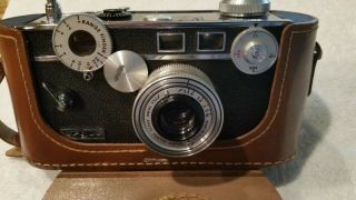 Vintage Argus 35mm Camera With Leather Case