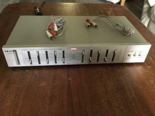 Vintage Akai Stereo Graphic Equalizer Model Ea - G30 Made In Japan