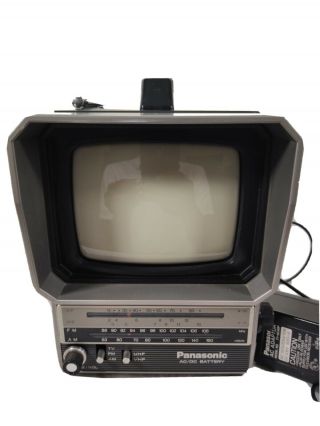 Vintage Panasonic Tr - 5046p Portable Tv Radio 1984