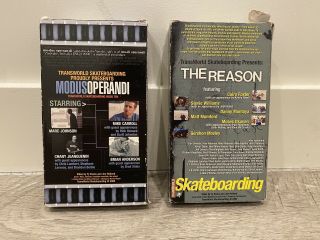 TRANSWORLD SKATEBOARDING THE REASON MODUS OPERANDI VHS RETRO VINTAGE 2