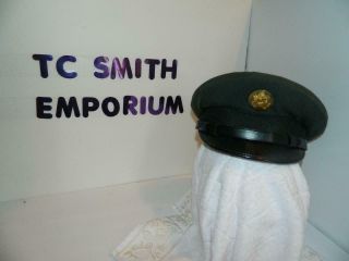 Vintage United States Army Military Dress Uniform Hat/cap W/ Emblem
