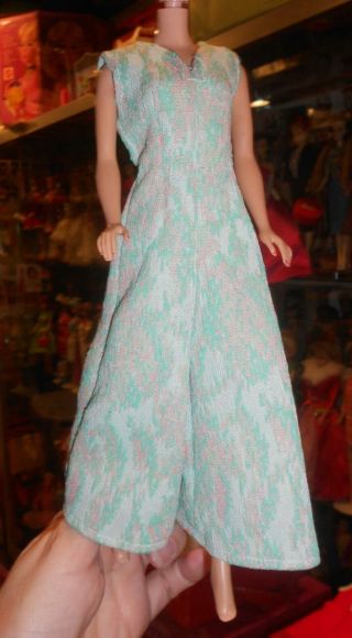 Vintage Barbie Clone Maddie Mod Lovely Pink Green Jumpsuit Bell Bottoms 1960 - 70s