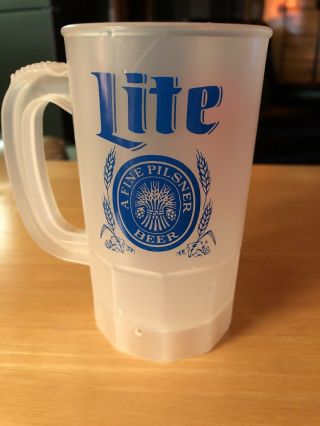 1990 Tip Up Town USA Houghton Lake Michigan Winter Festival Miller Lite Beer Mug 2