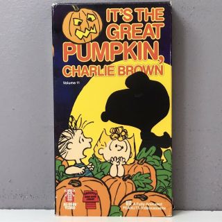Peanuts It’s The Great Pumpkin Charlie Brown Vhs Video Vcr Tape Snoopy Vtg Rare