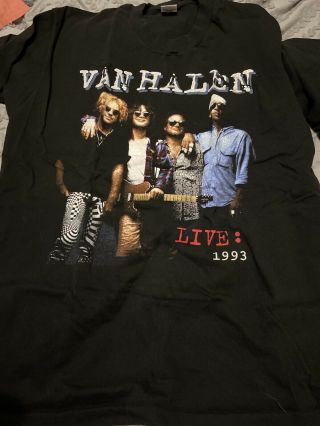 Vintage Van Halen Tour Shirt Sz L & Cd/dvd