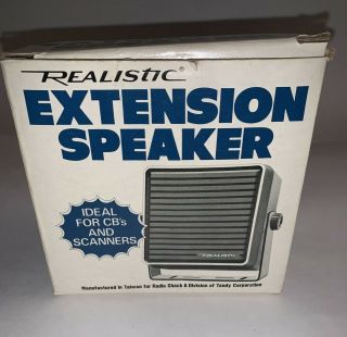 ✅ Vintage Radio Shack Realistic Extension Speaker Cb / Scanner 21 - 549