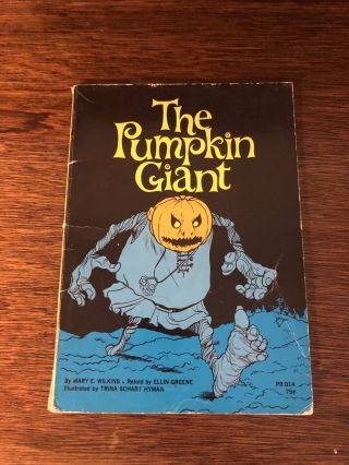 Vintage The Pumpkin Giant Halloween Book By Mary Wilkins 1974 1st Edition Pb