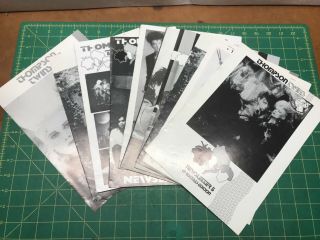 10 - Vintage Thompson Twins Fan Club,  News Letters,  Andrea Grundy Drawings